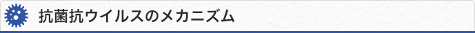 抗菌抗ウイルスのメカニズム